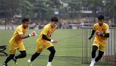 Các thủ môn có tên ở đội U23 đợt này. Ảnh: MINH HOÀNG