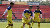 Hồ Tấn Tài trên sân tập chiều 4-1. Ảnh: Đoàn Nhật