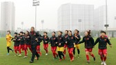 ĐT nữ Việt Nam sớm đi vào tập luyện để hướng đến mục tiêu Olympic 2020. Ảnh: Đoàn Nhật