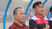 Ông Phạm Thanh Hùng, Chủ tịch CLB Than QN (bên trái). Ảnh: TQNFC