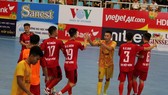 Dù thắng Hưng Gia Khang 2-0, nhưng Tân Hiệp Hưng không thể giành vé đi tiếp. Ảnh: Anh Trần