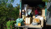 Tài xế xe tải 29KT - 006.45 không xuất trình được giấy tờ lô hàng trên xe