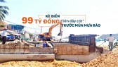 Kè biển 99 tỷ đồng “lên dây cót” trước mùa mưa bão