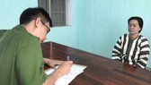 Châu Thị Mỹ Hiệp tại cơ quan Công an tỉnh Bình Định. Ảnh: TẤN TÀI