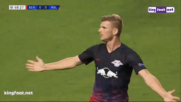 Benfica - RasenBallsport Leipzig 1-2: Timo Werner lập cú đúp trong 9 phút