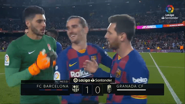 Barcelona - Granada 1-0: Lionel Messi lập công, HLV Quique Setien ra mắt giành lại ngôi đầu từ Real
