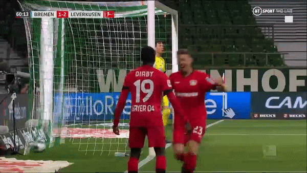 Werder Bremen - Bayer Leverkusen 1-4: Havertz lập cú đúp, Weiser, Demirbay ấn định chiến thắng đậm