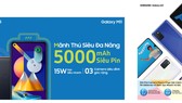 Galaxy M11 siêu đa năng với bộ ba camera vượt trội, Galaxy A31 có dung lượng pin lớn nhất dòng Galaxy A