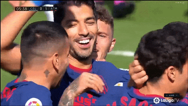 Celta Vigo - Atletico Madrid 0-2: Suarez sớm lập công, Carrasco tỏa sáng, HLV Diego Simeone giành gọn 3 điểm