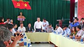 Ông Khuất Việt Hùng, Phó Chủ tịch chuyên trách Ủy ban ATGT quốc gia làm việc với huyện Đại Lộc, tỉnh Quảng Nam