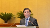 Bộ trưởng Bộ Giao thông Vận tải Nguyễn Văn Thể. Ảnh: VIẾT CHUNG