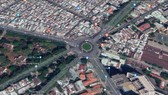Nút giao thông Nguyễn Văn Cừ - Hùng Vương - Trần Phú. Ảnh: Google Maps