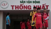 Đội tuyển U23 Việt Nam ở buổi tập đầu tiên trên sân Thống Nhất. Ảnh: Dũng Phương
