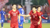Tiến Linh, tác giả 2 bàn thắng giúp Việt Nam tiễn Thái Lan về nước sớm ở SEA Games 30. Ảnh: DŨNG PHƯƠNG