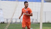 Thanh Thịnh tập riêng vào sáng 28-1. Ảnh: Viết Định