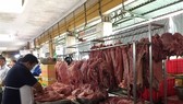 A pork stall at a market in HCM City. (Photo: VNA)