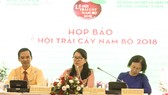At the press conference of the 14th Southern Fruit Festival (Photo: Dinh Du)