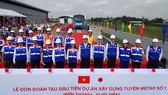 At the ceremony receiving the first metro train of Ben Thanh – Suoi Tien metro line