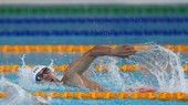 Kình ngư Nguyễn Huy Hoàng đoạt HCV 400m tự do và phá kỷ lục SEA Games 30. Ảnh: DŨNG PHƯƠNG