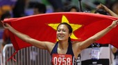 Lê Tú Chinh đã có chiến thắng rất đáng nhớ tại nội dung 100m nữ. Ảnh: DŨNG PHƯƠNG