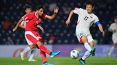 U23 Jordan (trái) chơi tấn công khá quyết liệt.
