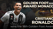 Cristiano Ronaldo nhận giải thưởng "Bàn chân vàng 2020".