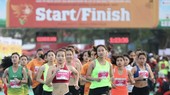 Nguyễn Thị Oanh thi đấu tại giải marathon.