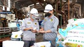 Công nhân của Cty CP phân bón Bình Điền vẫn nỗ lực sản xuất phục vụ nền nông nghiệp nước nhà.