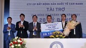 CLB Khánh Hòa nhận được sự đồng hành của nhiều nhà tài trợ. Ảnh: DŨNG PHƯƠNG
