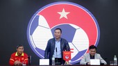 Chủ tịch VFF Trần Quốc Tuấn chia sẻ cùng toàn đội tai buổi gặp gỡ