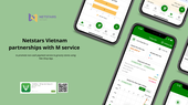 Netstars Vietnam partnerships with M service to promote non-cash payment service