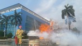 Khi tình huống cháy giả định xảy ra, lực lượng PCCC cơ sở sử dụng các phương tiện PCCC tại chỗ để xử lý