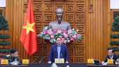 Thủ tướng Phạm Minh Chính chủ trì phiên họp Ban Chỉ đạo phòng thủ dân sự quốc gia, chiều 10-3-2023. Ảnh: VIẾT CHUNG