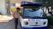 An electric car to collect organic waste