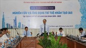 Secretary of the HCMC Party Committee Nguyen Thien Nhan delivers his speech in the conference. (Photo by Vietnam News Agency)