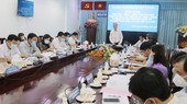 Vice Chairman of Ho Chi Minh City People's Committee Ngo Minh Chau stating at the meeting with leaders of Cu Chi District on March 3 (Photo: SGGP)