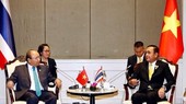 Vietnamese Prime Minister Nguyen Xuan Phuc (L) and Thai Prime Minister Prayut Chan-o-cha (Photo: VNA)