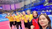 越南女子藤球队战胜缅甸队