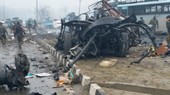 The scene of the recent terror attack in Pulwama district in India (Photo: VNA)