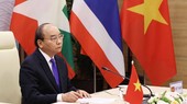 Prime Minister Nguyen Xuan Phuc at the virtual third Mekong-Lancang Cooperation Leaders’ Meeting on August 24 (Photo: VNA)