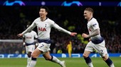 Son Heung-min đã ghi bàn thắng quý giá mang về lợi thế cho Tottenham. Ảnh: Getty Images