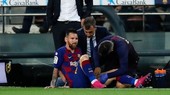 Hình ảnh đáng lo về thể trạng của Lionel Messi liên tục xuất hiện. Ảnh: Getty Images