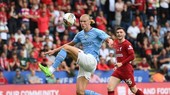 Erling Haaland và pha đệm bóng vọt xà từ cự ly 6 mét. Ảnh: Getty Images