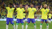 Neymar và đồng đội tuyển Brazil thật sự đang tận hưởng hạnh phúc trên sân.