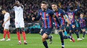 Barcelona gia tăng cách biệt ở ngôi đầu La Liga lên 8 điểm sau chiến thắng 3-0 trước Sevilla.
