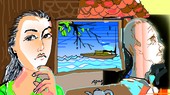 Bức tranh thêm màu nắng