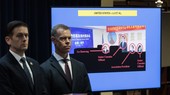 Các quan chức FBI công bố các cáo buộc chống lại những người bị tình nghi làm điệp viên Trung Quốc ở Mỹ. Ảnh: EPA-EFE