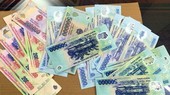 Số tiền giả cơ quan công an thu giữ được trong một vụ án ở Bắc Giang