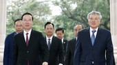 Chủ tịch nước Võ Văn Thưởng đến thăm, làm việc với Ban Cán sự Đảng, lãnh đạo Tòa án nhân dân tối cao vào ngày 27-3