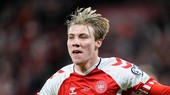 Chân sút Rasmus Hojlund của đội tuyển Đan Mạch